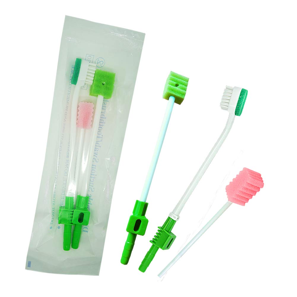 50 kits Suction Swabs Single Use System Disposable Elderly Home Care Suction Swab Suction Toothbrush kit